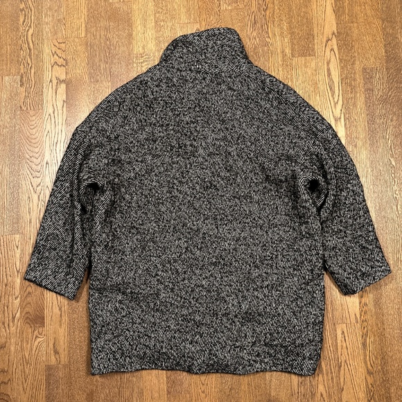 ba&sh Santa Twill Wool Alpaca Blend Double Breasted Oversized Coat Womens Small - Picture 4 of 11